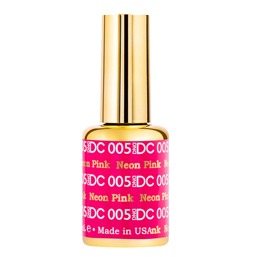 DND DC Gel Nail Polish Duo - 005 Pink Colors - Neon Pink