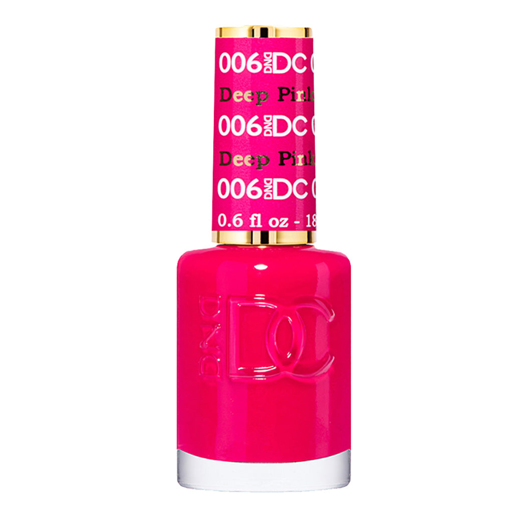 DND DC Gel Nail Polish Duo - 006 Pink Colors - Deep Pink