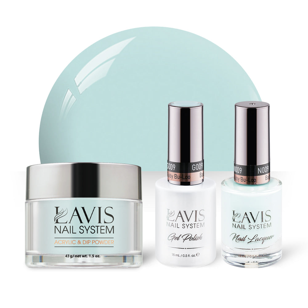 LAVIS 3 in 1 - 009 Baby Bu-Loo - Acrylic & Dip Powder, Gel & Lacquer