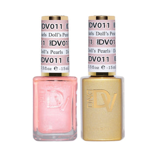 DND DV 011 Doll’s Pearls - DND Diva Gel Polish & Matching Nail Lacquer Duo Set