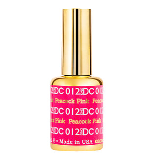 DND DC Gel Nail Polish Duo - 012 Pink Colors - Peacock Pink