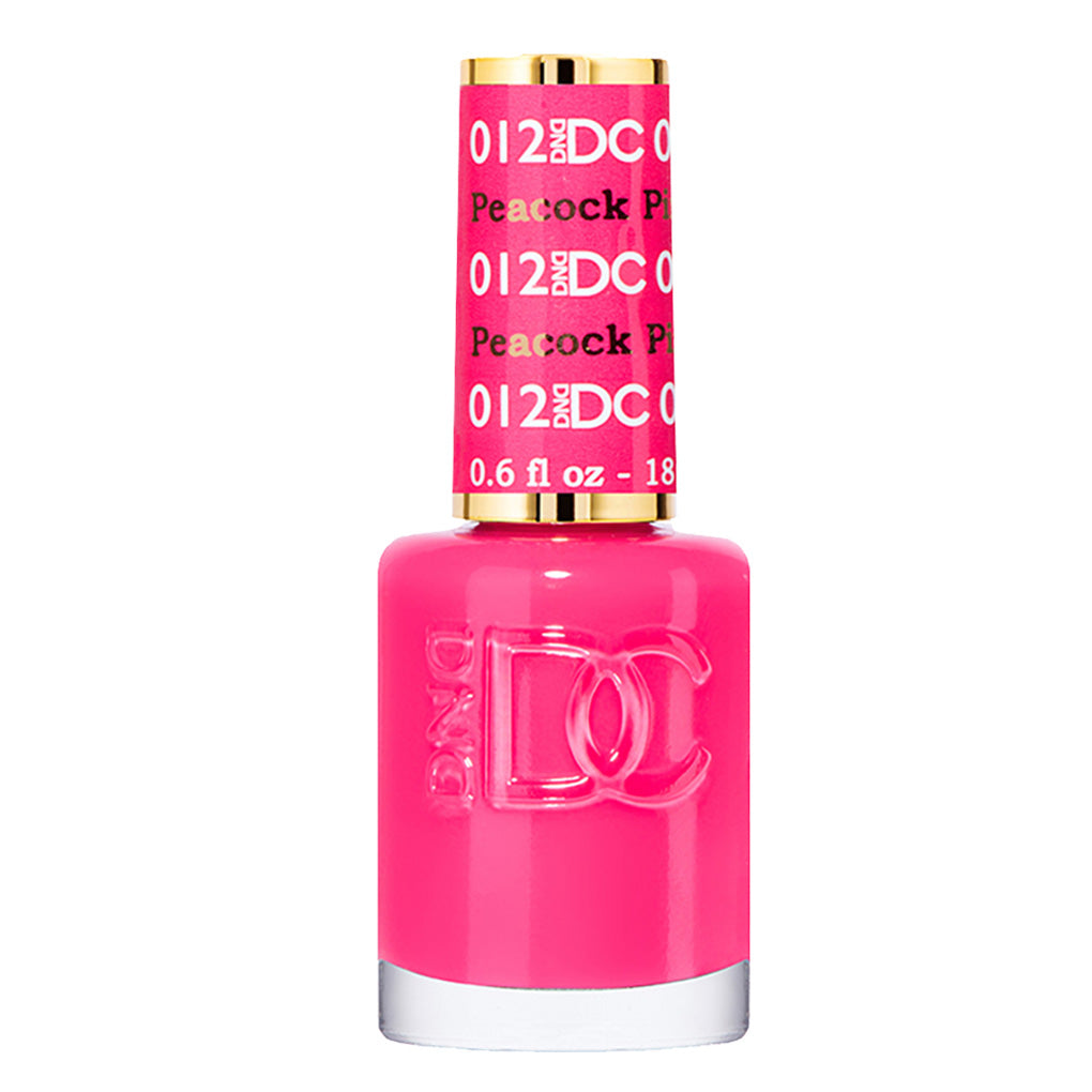 DND DC Gel Nail Polish Duo - 012 Pink Colors - Peacock Pink