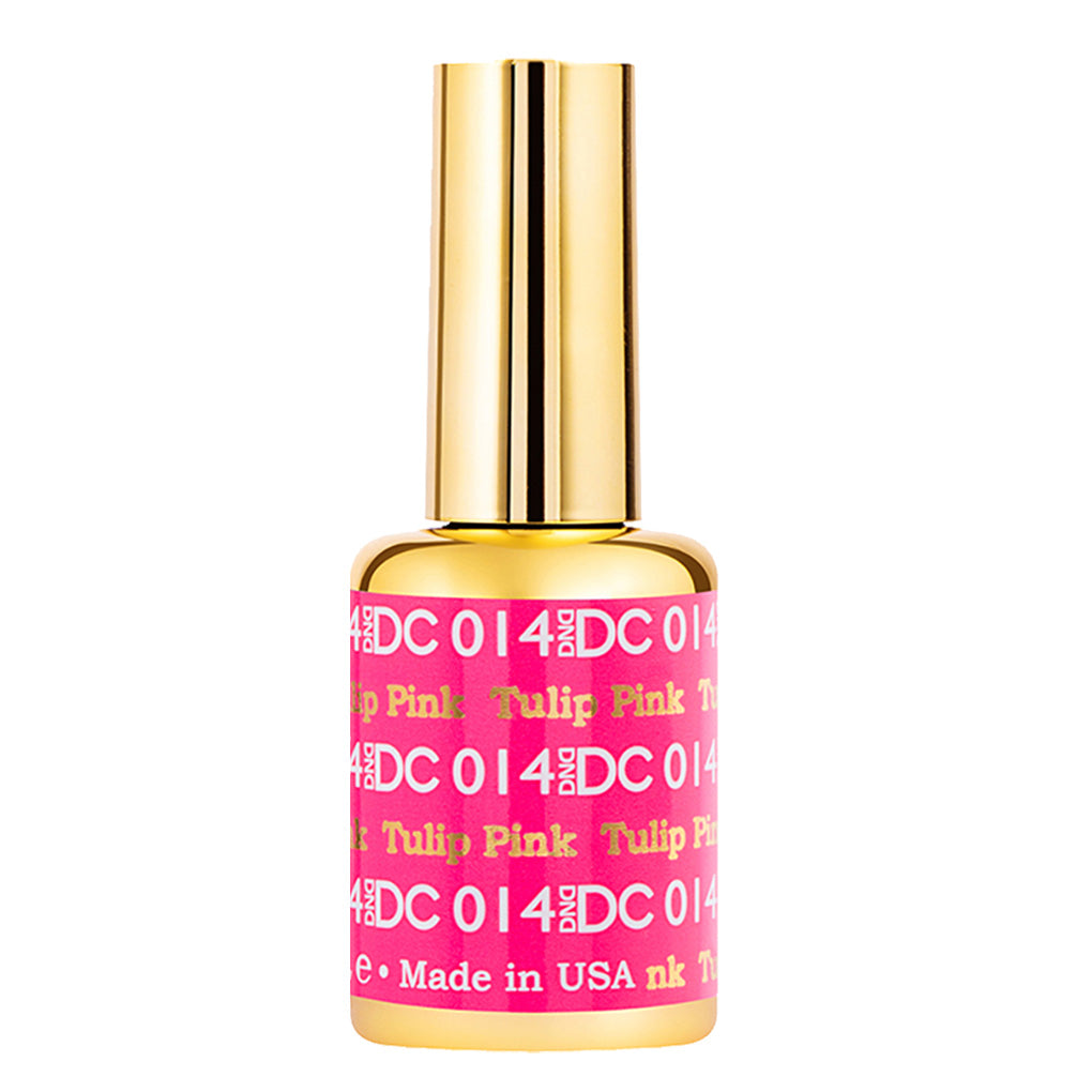 DND DC Gel Nail Polish Duo - 014 Pink Colors - Tulip Pink