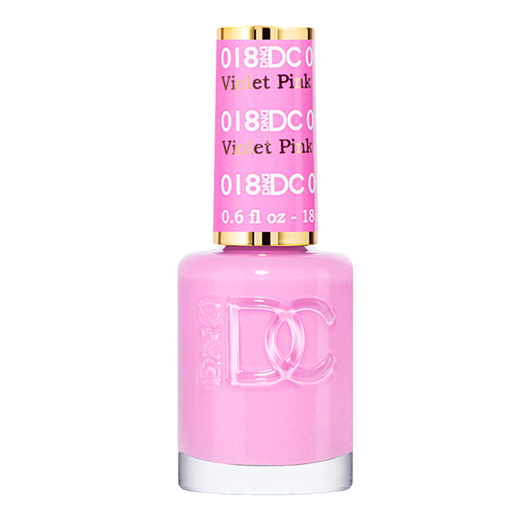 DND DC Gel Nail Polish Duo - 018 Pink Colors - Violet Pink