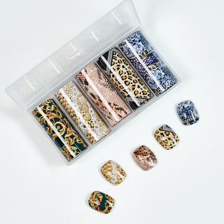 Nail Transfer Foil - Cheetah & Snake Print - W26