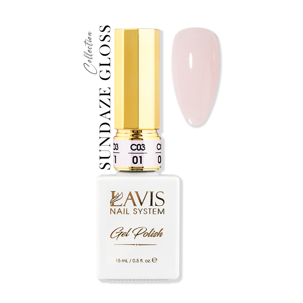 LAVIS C03 - 01 - Gel Polish 0.5 oz -  Sundaze Gloss Collection