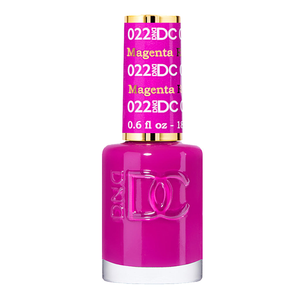 DND DC Gel Nail Polish Duo - 022 Purple Colors - Magenta Rose