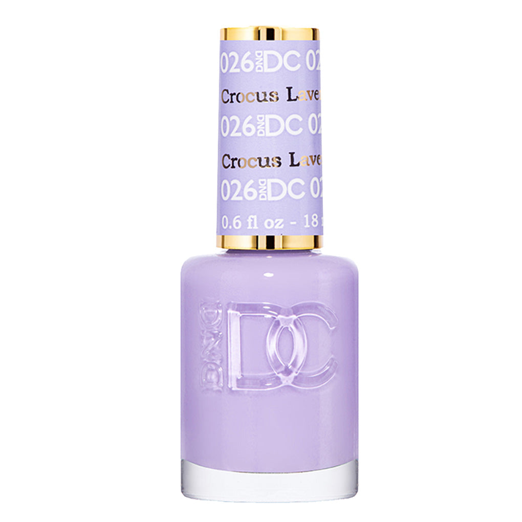 DND DC Gel Nail Polish Duo - 026 Purple Colors - Crocus Lavender