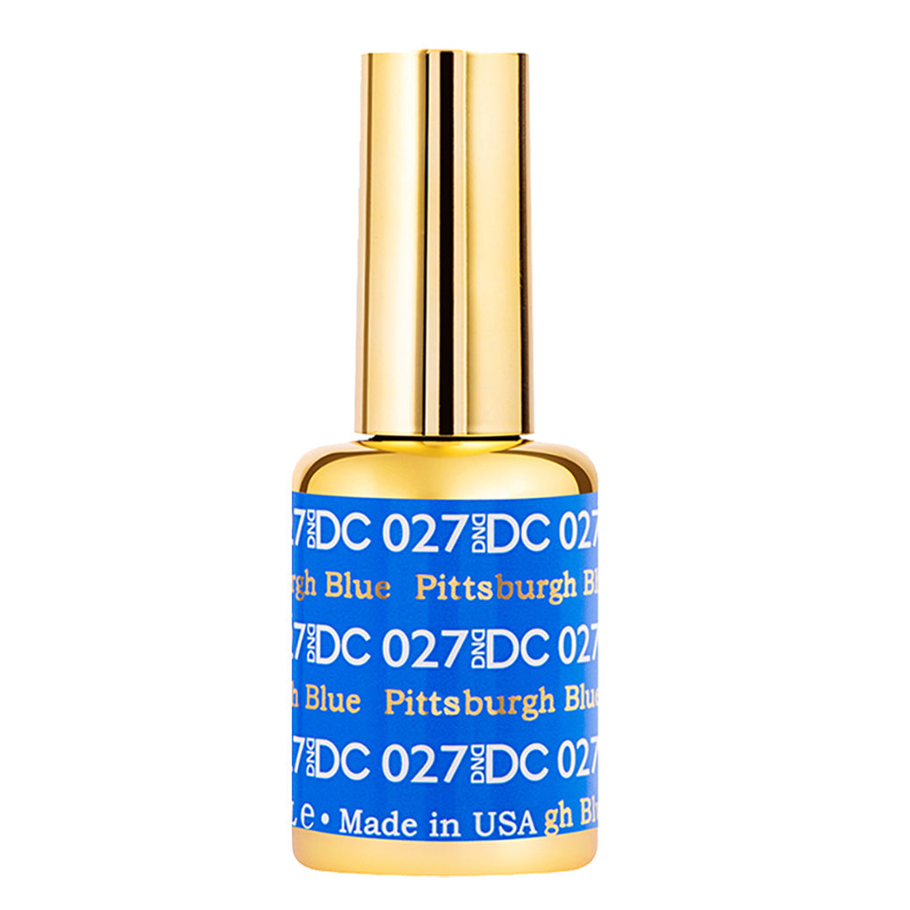 DND DC Gel Nail Polish Duo - 027 Blue Colors - Pittsburgh Blue