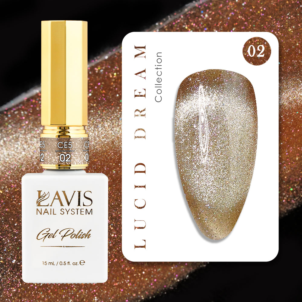 LAVIS Cat Eyes CE5 - 02 - Gel Polish 0.5 oz - Lucid Dream Collection