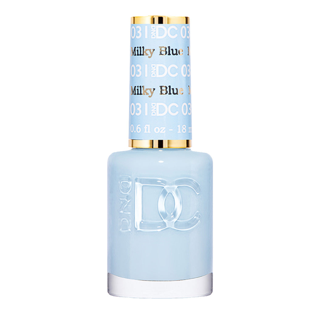 DND DC Gel Nail Polish Duo - 031 Blue Colors - Milky Blue