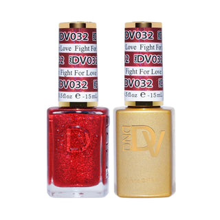 DND DV 032 Fight For Love - DND Diva Gel Polish & Matching Nail Lacquer Duo Set