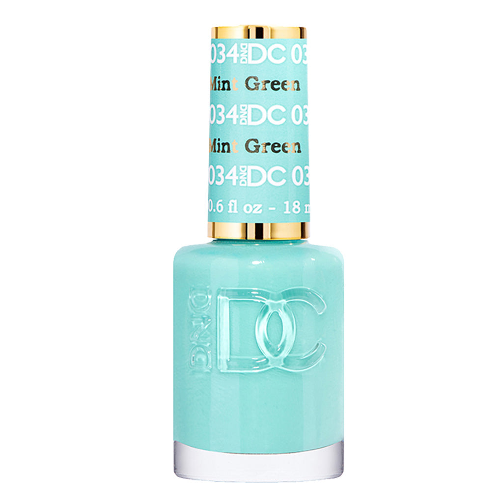 DND DC Gel Nail Polish Duo - 034 Green Colors - Mint Green