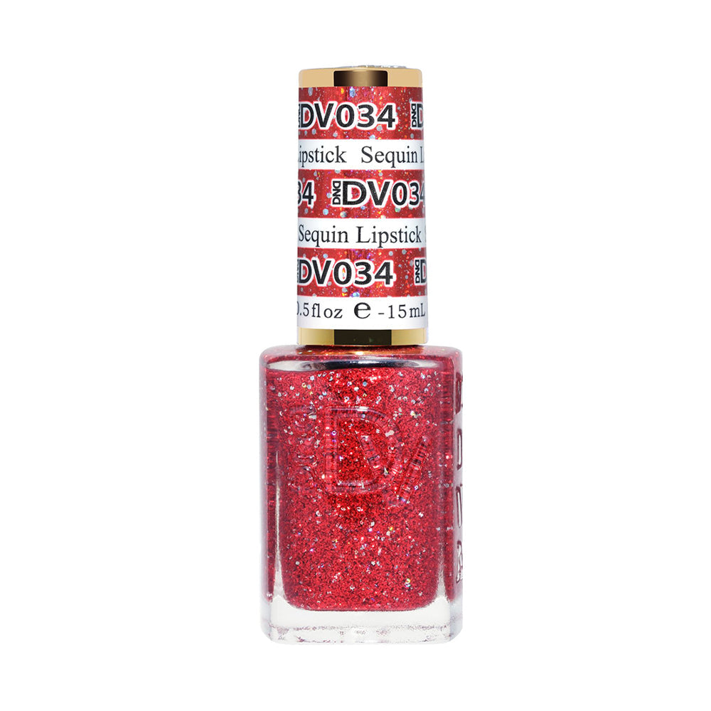 DND DIVA Nail Lacquer - 034 Sequin Lipstick