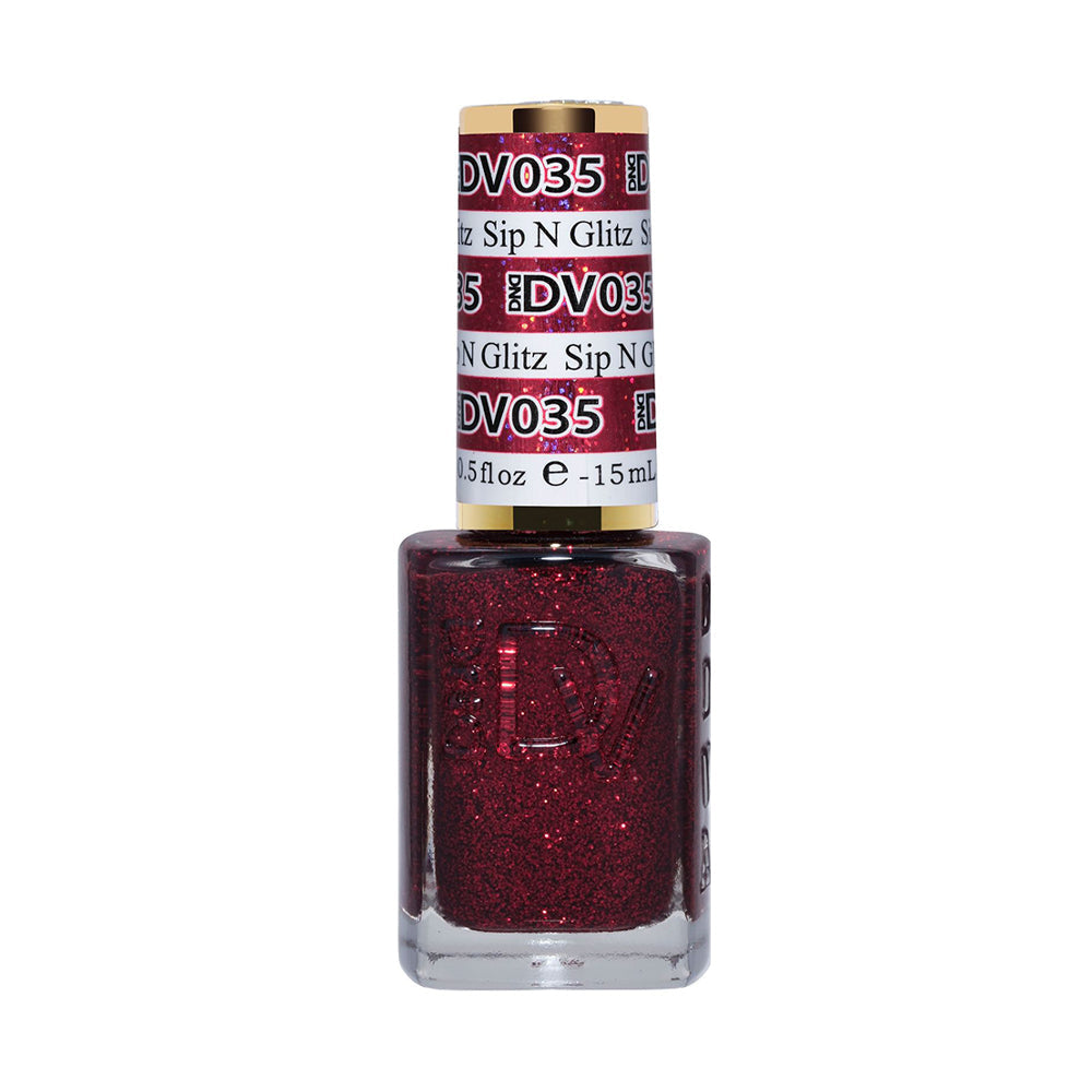 DND DIVA Nail Lacquer - 035 Sip N' Glitz