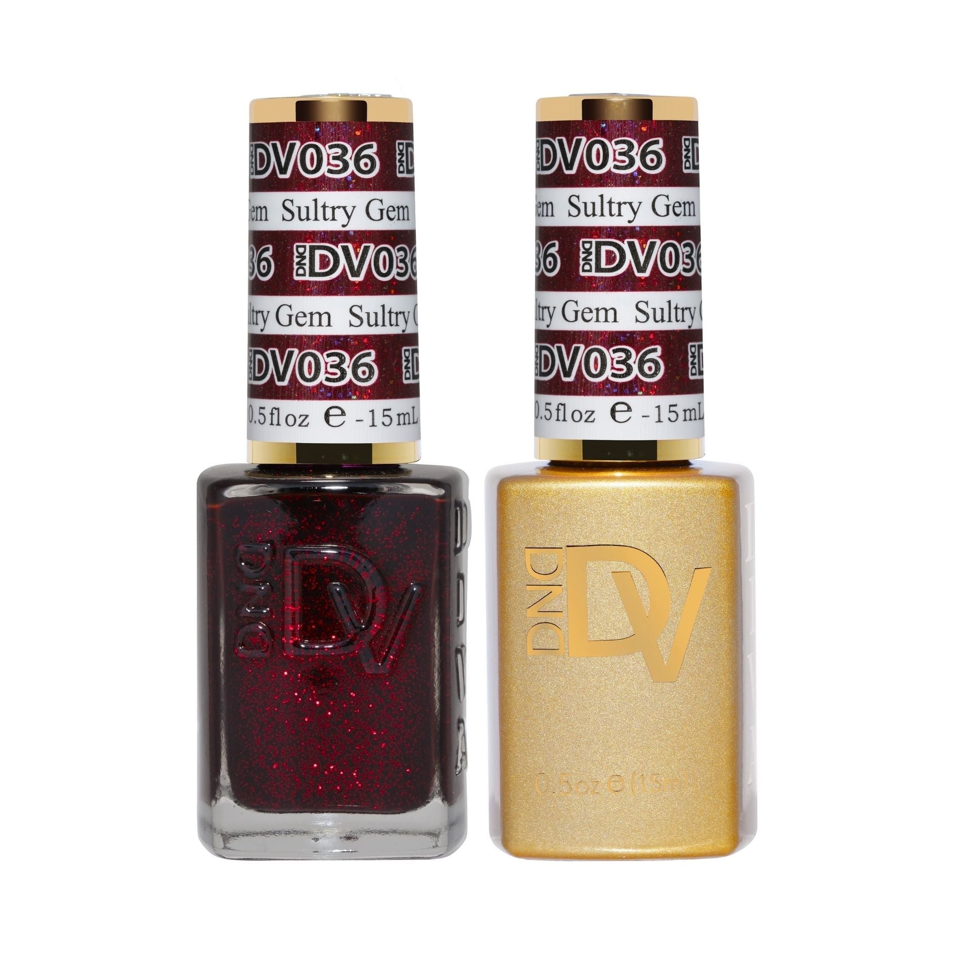 DND DV 036 Sultry Gem - DND Diva Gel Polish & Matching Nail Lacquer Duo Set