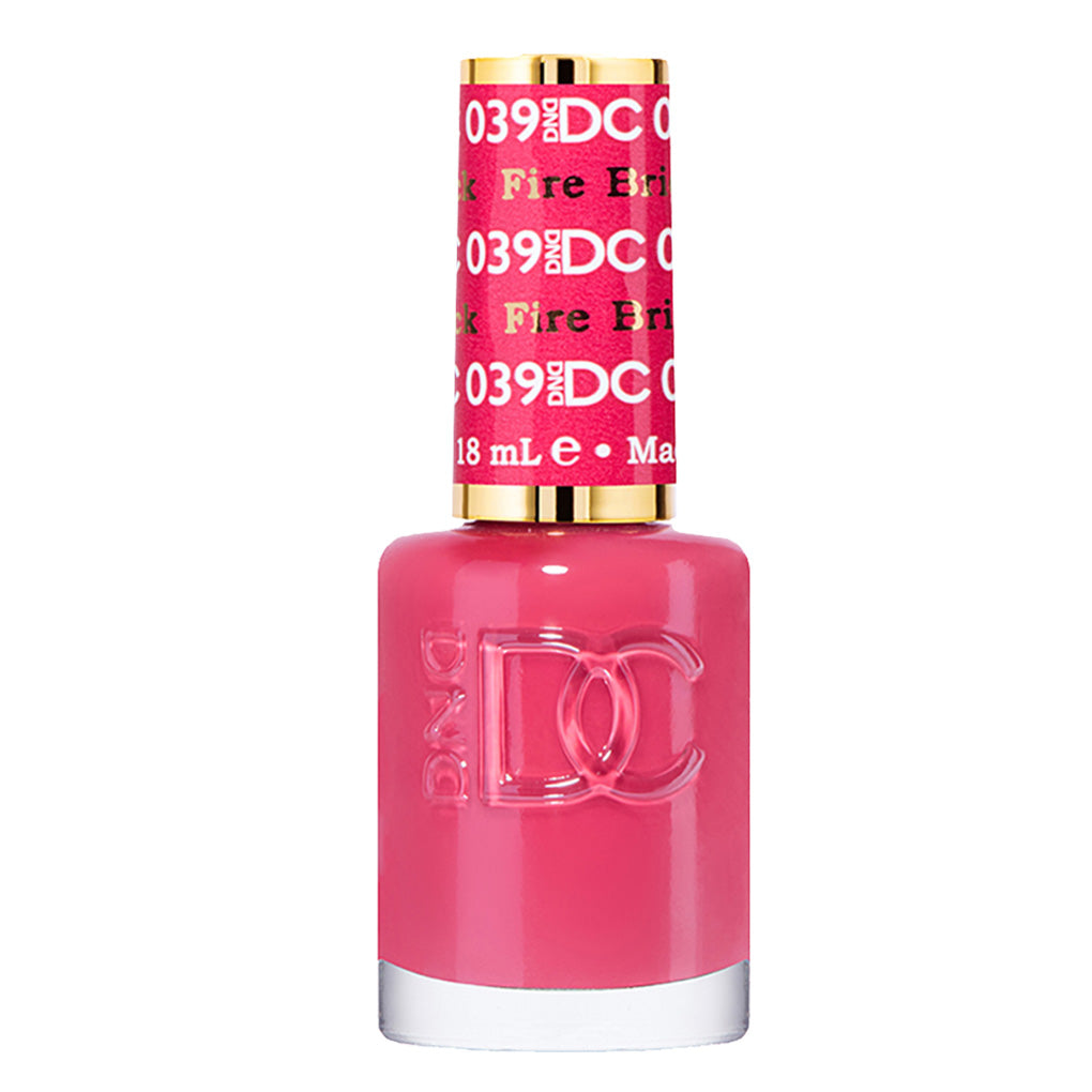 DND DC Gel Nail Polish Duo - 039 Pink Colors - Fire Brick
