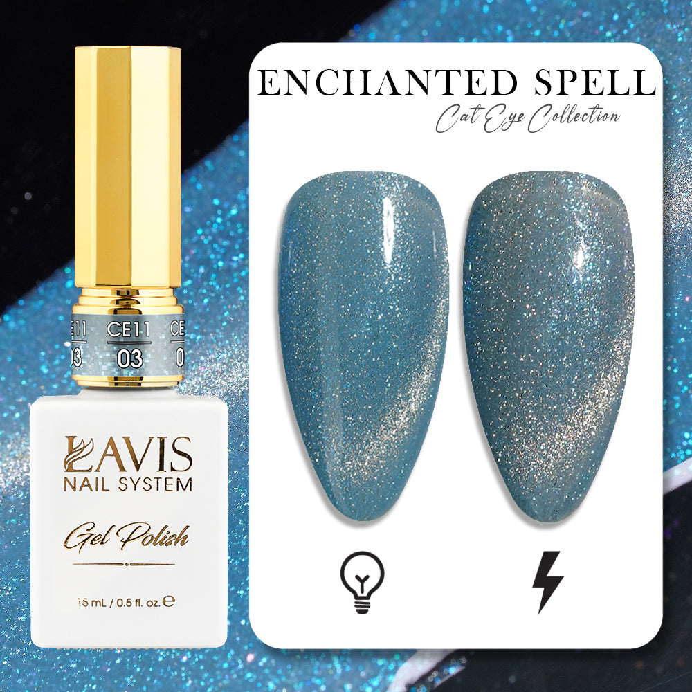 LAVIS Cat Eye CE11- 03 - Gel Polish 0.5 oz - Enchanted Spell Collection