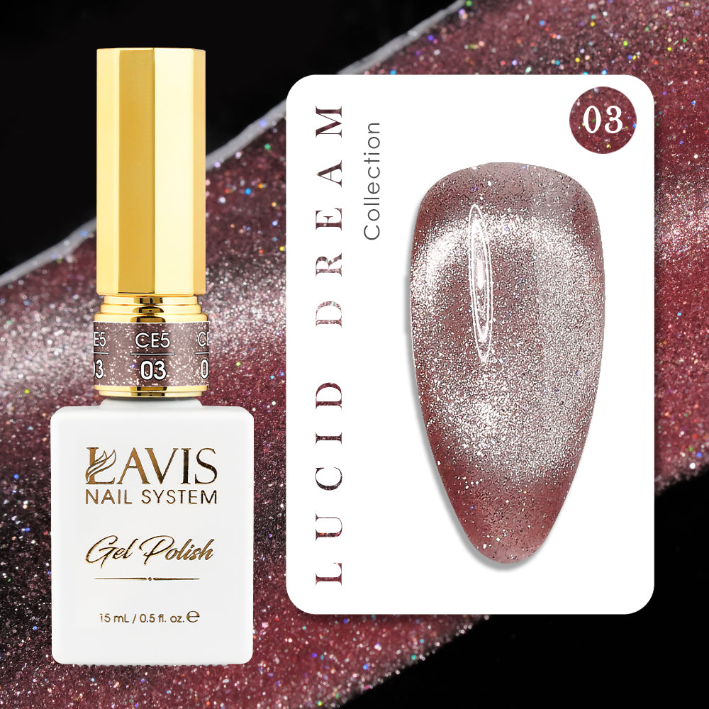 LAVIS Cat Eyes CE5 - 03 - Gel Polish 0.5 oz - Lucid Dream Collection