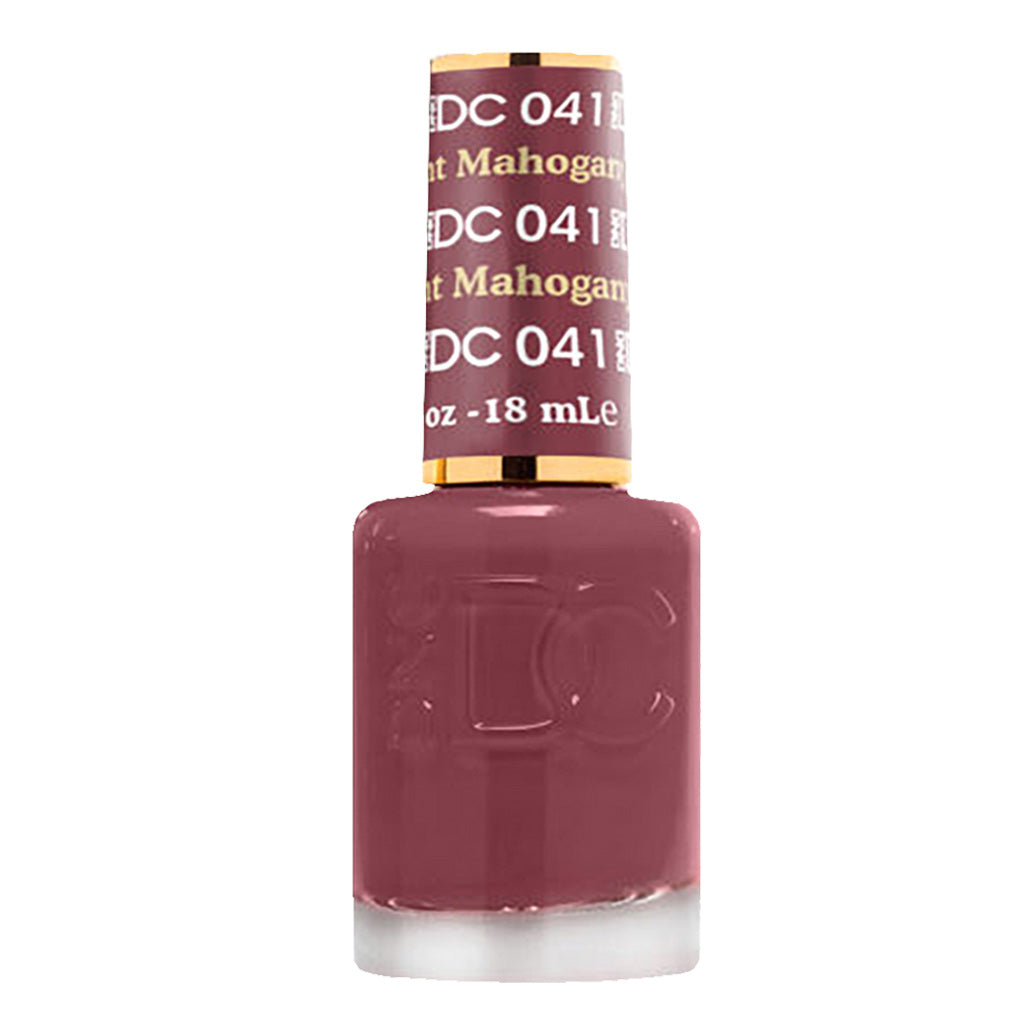 DND DC Gel Nail Polish Duo - 041 Brown Colors - Light Mahogany