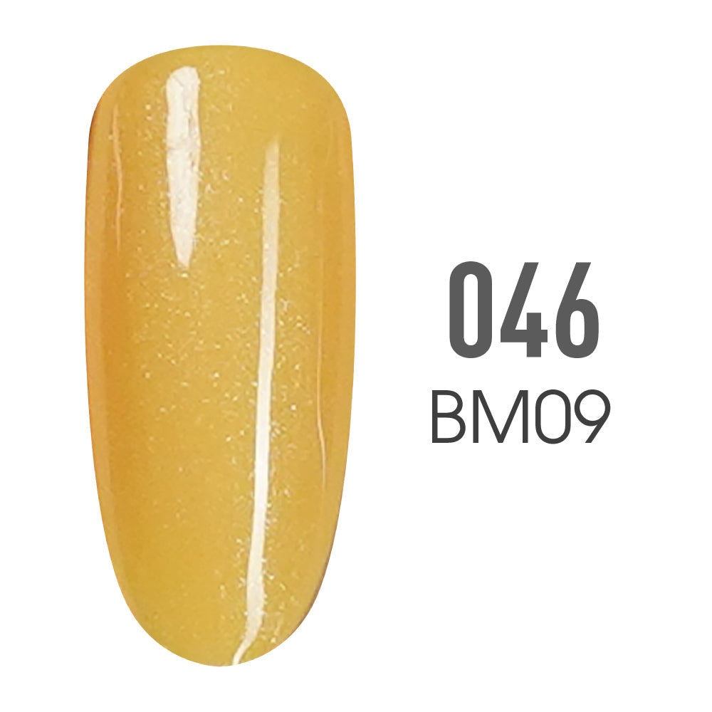 SNS Pro Gel Nail Polish Duo - 046 BM-09 DAZZLING YELLOW TULIP