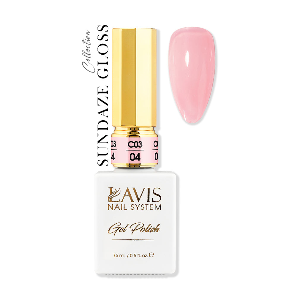 LAVIS C03 - 04 - Gel Polish 0.5 oz - Sundaze Gloss Collection