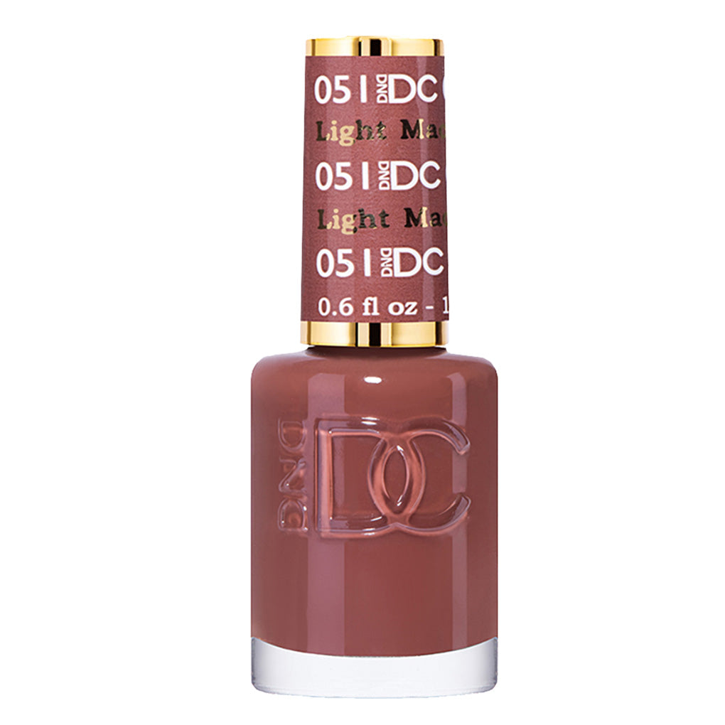 DND DC Gel Nail Polish Duo - 051 Brown Colors - Light Macore