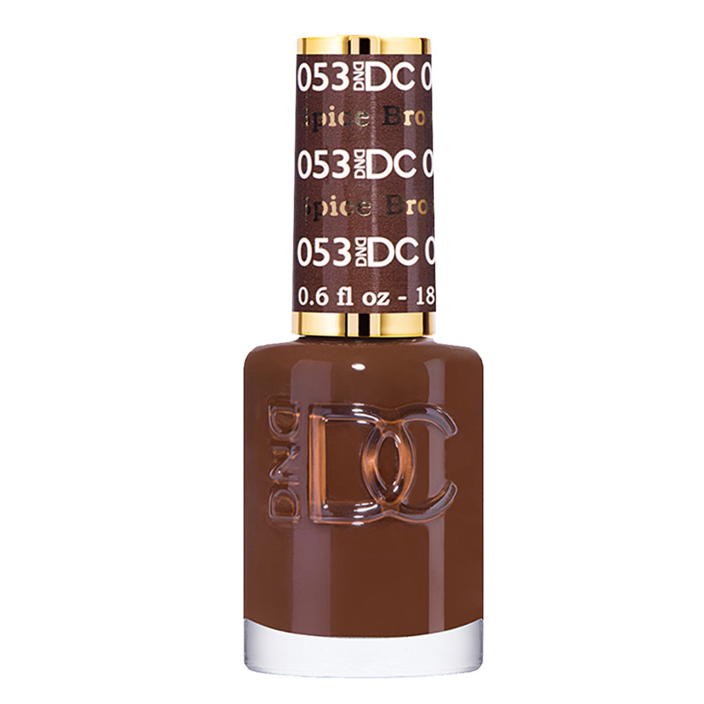 DND DC Gel Nail Polish Duo - 053 Brown Colors - Spiced Brown