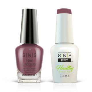 SNS Pro Gel Nail Polish Duo - 057 HM-15- RULABAGA - Burgundy Collection