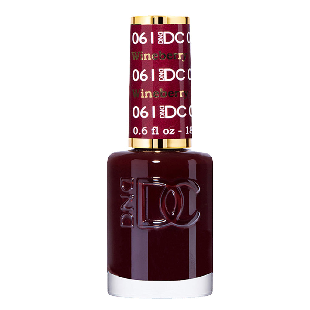 DND DC Gel Nail Polish Duo - 061 Red Colors - Wine Berry