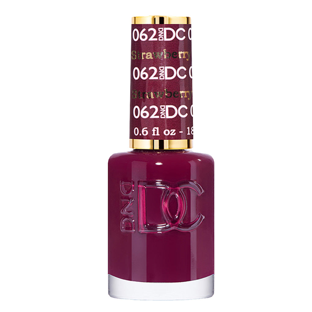 DND DC Gel Nail Polish Duo - 062 Red Colors - Strawberry Wine