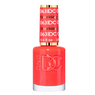 DND DC Gel Nail Polish Duo - 063 Orange Colors - Shocking Orange