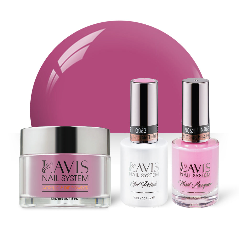 LAVIS 3 in 1 - 063 Hold Me Tightly - Acrylic & Dip Powder, Gel & Lacquer