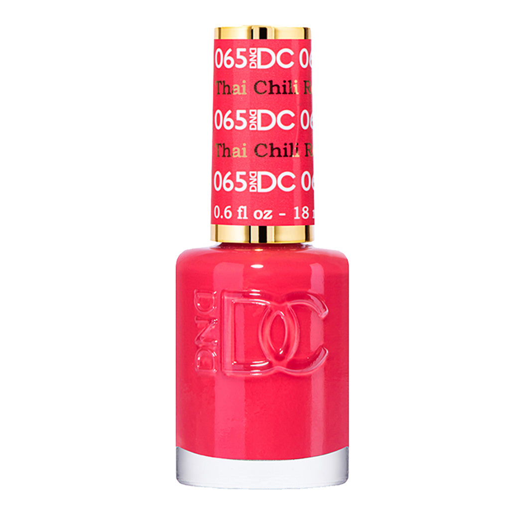 DND DC Gel Nail Polish Duo - 065 Red Colors - Thai Chilli Red