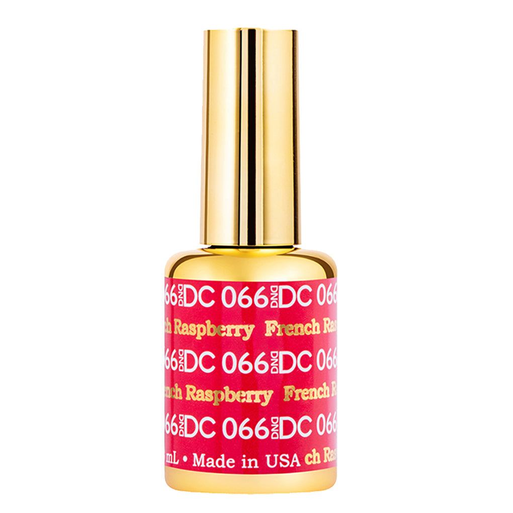 DND DC Gel Nail Polish Duo - 066 Red Colors - French Raspberry