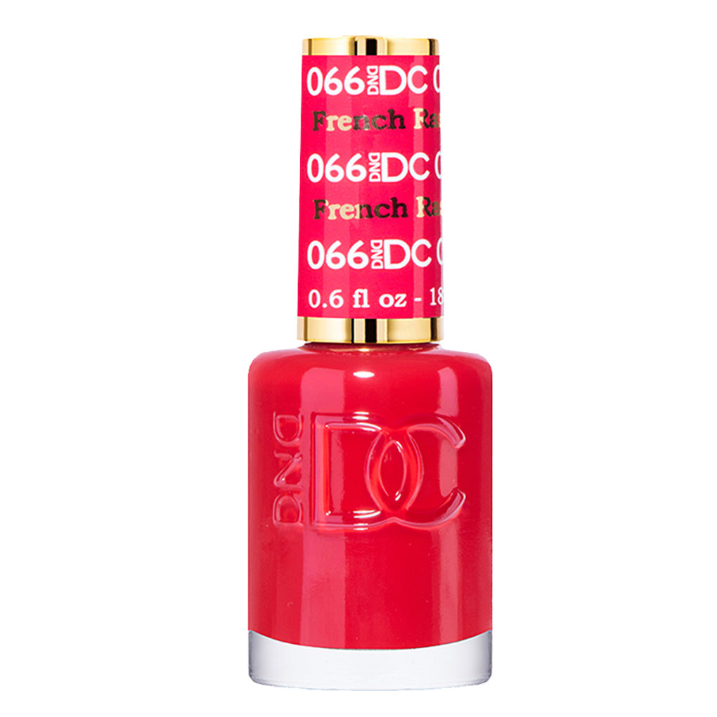 DND DC Gel Nail Polish Duo - 066 Red Colors - French Raspberry