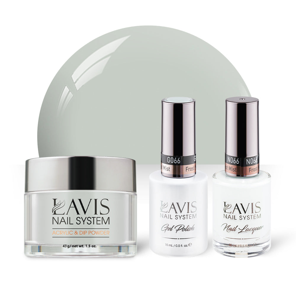 LAVIS 3 in 1 - 066 Frost Mist - Acrylic & Dip Powder, Gel & Lacquer