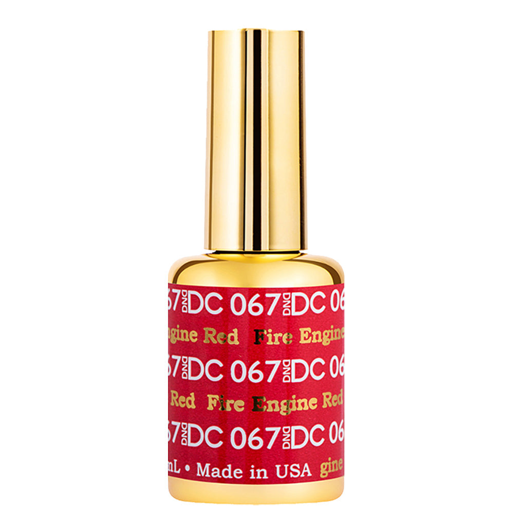 DND DC Gel Nail Polish Duo - 067 Red Colors - Fire Engine Red