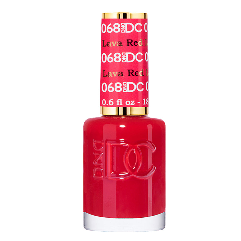 DND DC Gel Nail Polish Duo - 068 Red Colors - Lava Red