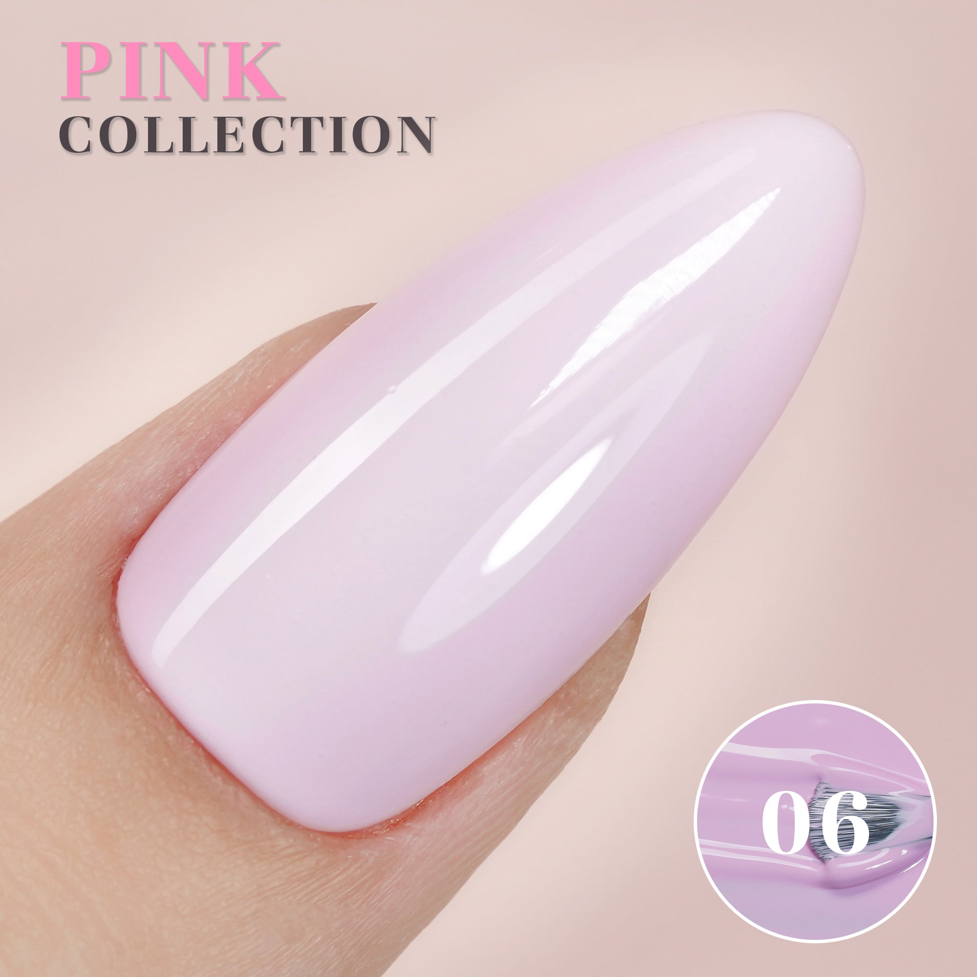 LAVIS P06 - Gel Polish 0.5oz - Pink Collection