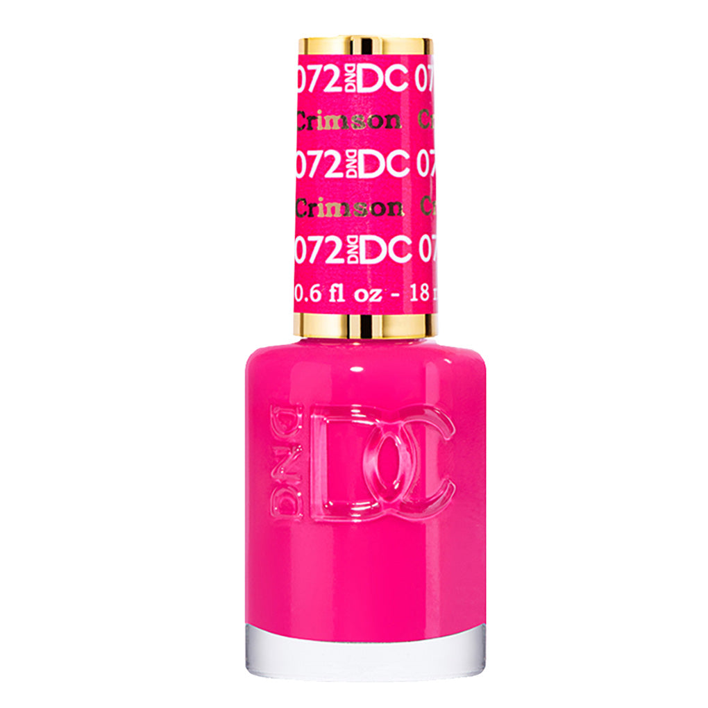 DND DC Gel Nail Polish Duo - 072 Pink Colors - Crimson