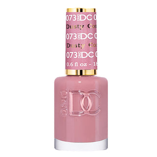 DND DC Gel Nail Polish Duo - 073 Brown Colors - Dusty Red