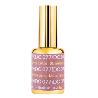 DND DC Gel Nail Polish Duo - 077 Brown Colors - Strawberry Latte
