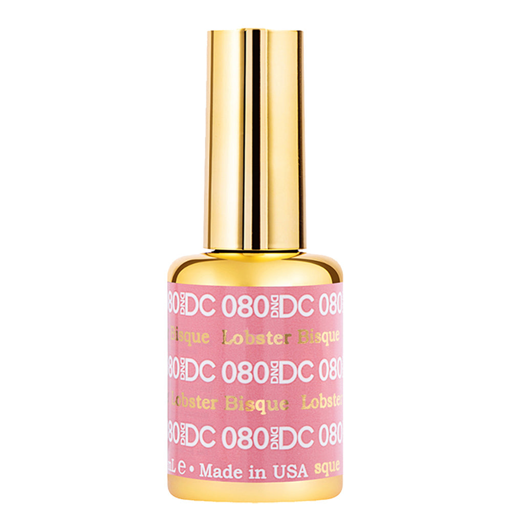 DND DC Gel Nail Polish Duo - 080 Coral Colors - Lobstor Bisque