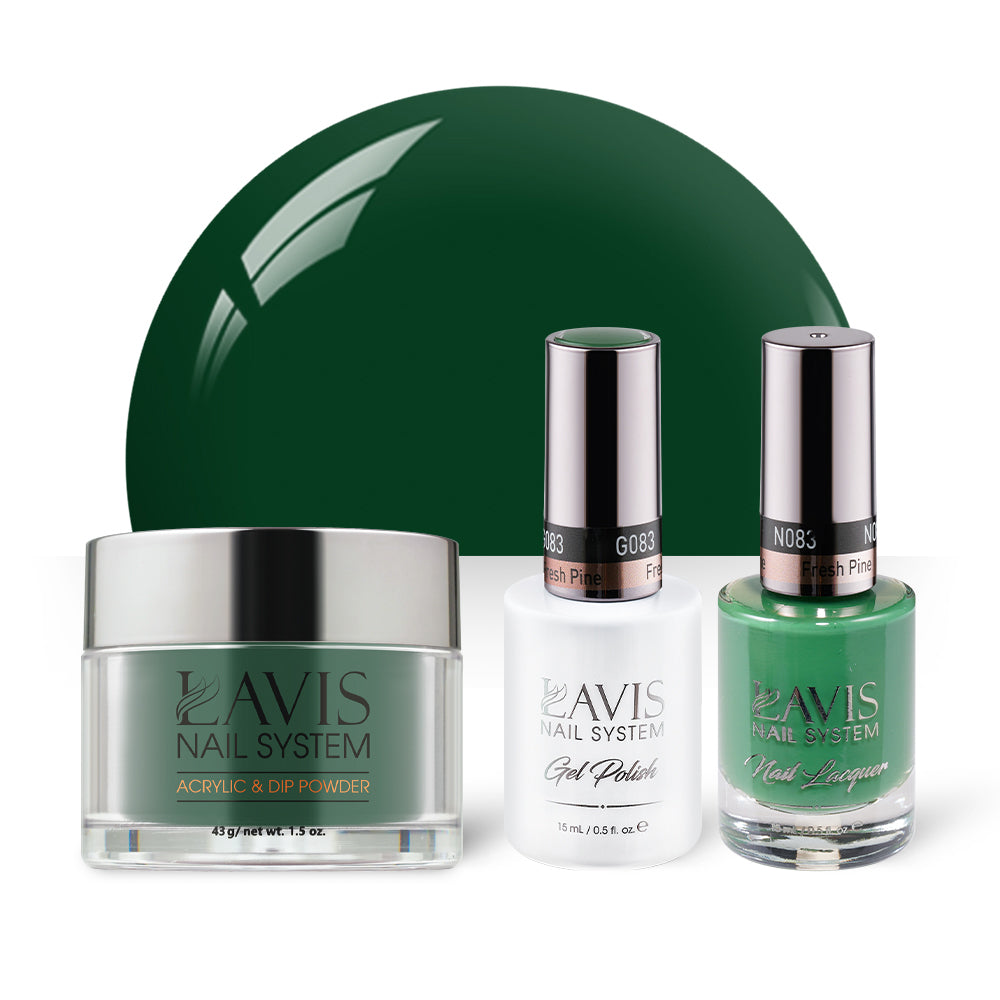 LAVIS 3 in 1 - 083 Fresh Pine - Acrylic & Dip Powder, Gel & Lacquer