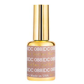 DND DC Gel Nail Polish Duo - 088 Neutral, Brown Colors - Turf Tan