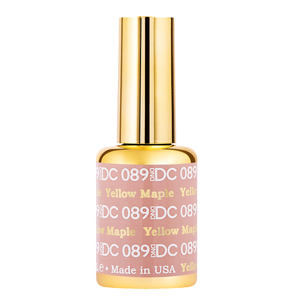 DND DC Gel Nail Polish Duo - 089 Neutral Colors - Yellow Maple