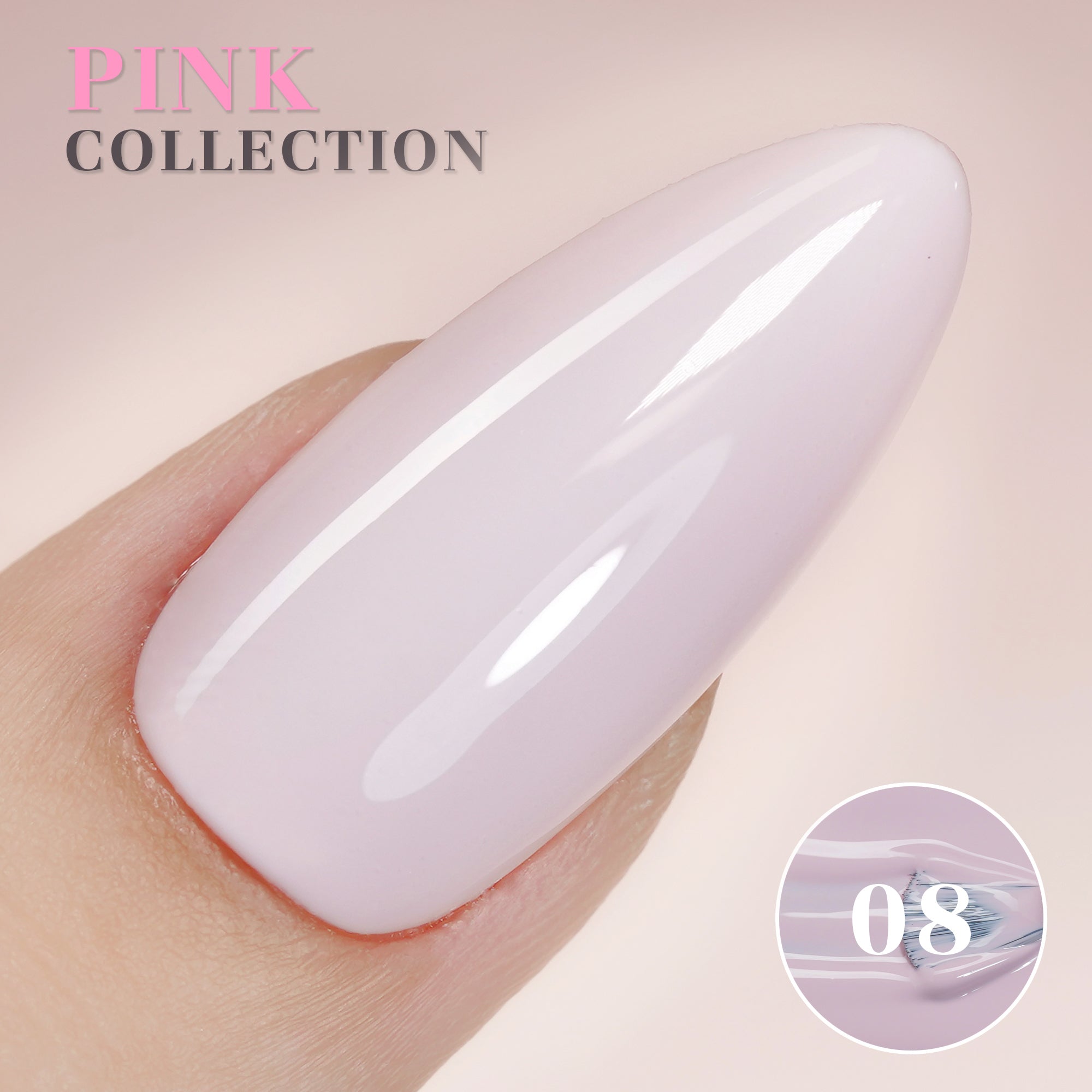 LAVIS P08 - Gel Polish 0.5oz - Pink Collection