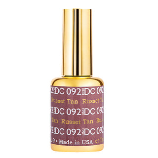 DND DC Gel Nail Polish Duo - 092 Gray, Brown Colors - Russet Tan