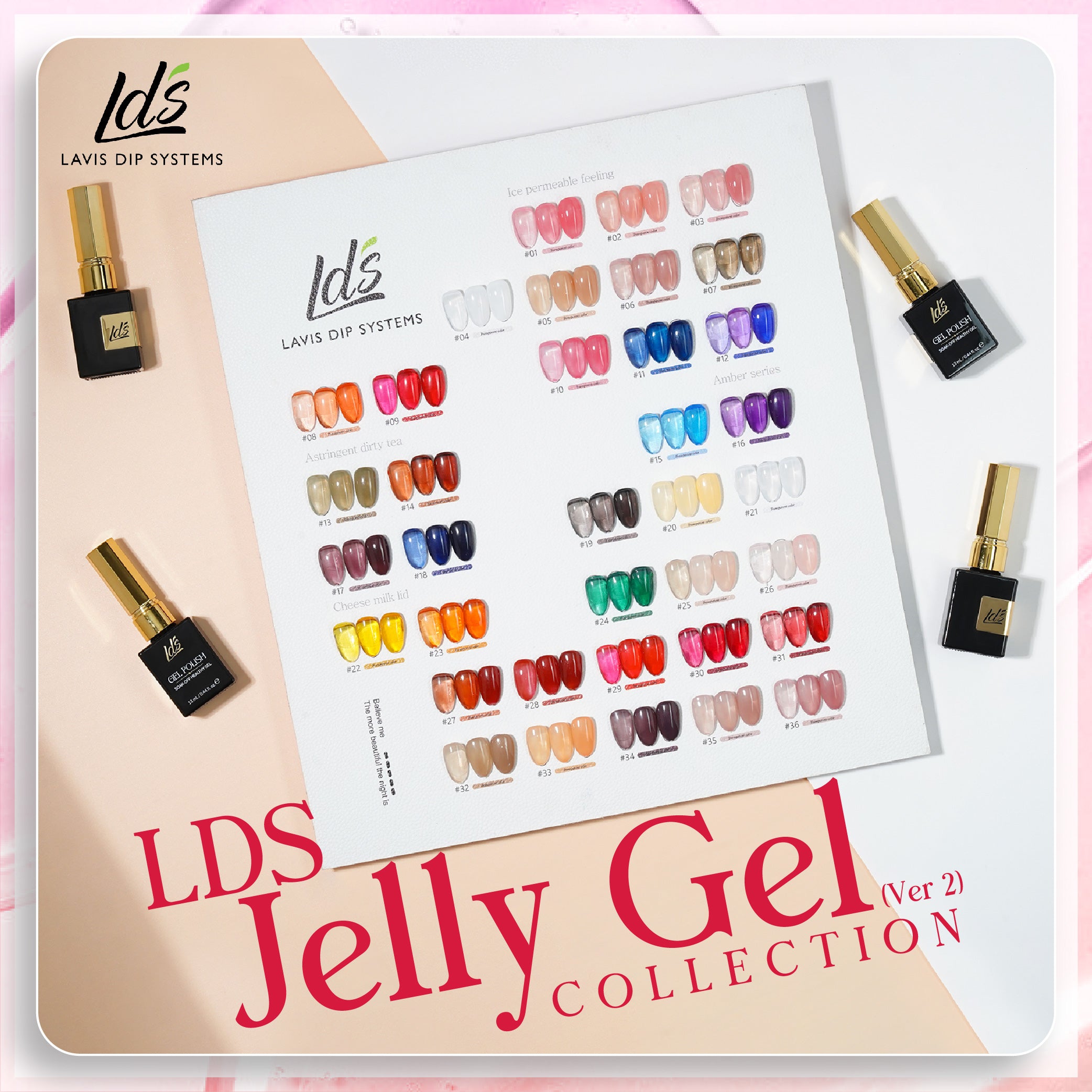 LDS Gel Polish JG-01 - Jelly Gel Collection